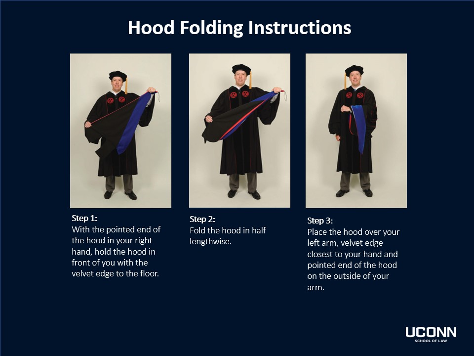 Graduate folding hood